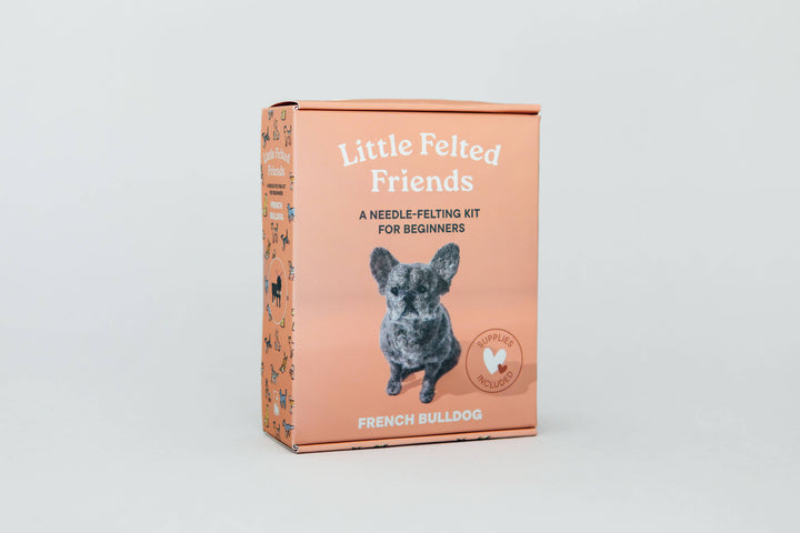Little Felted Friends: French Bulldog Needle-Felting Kit