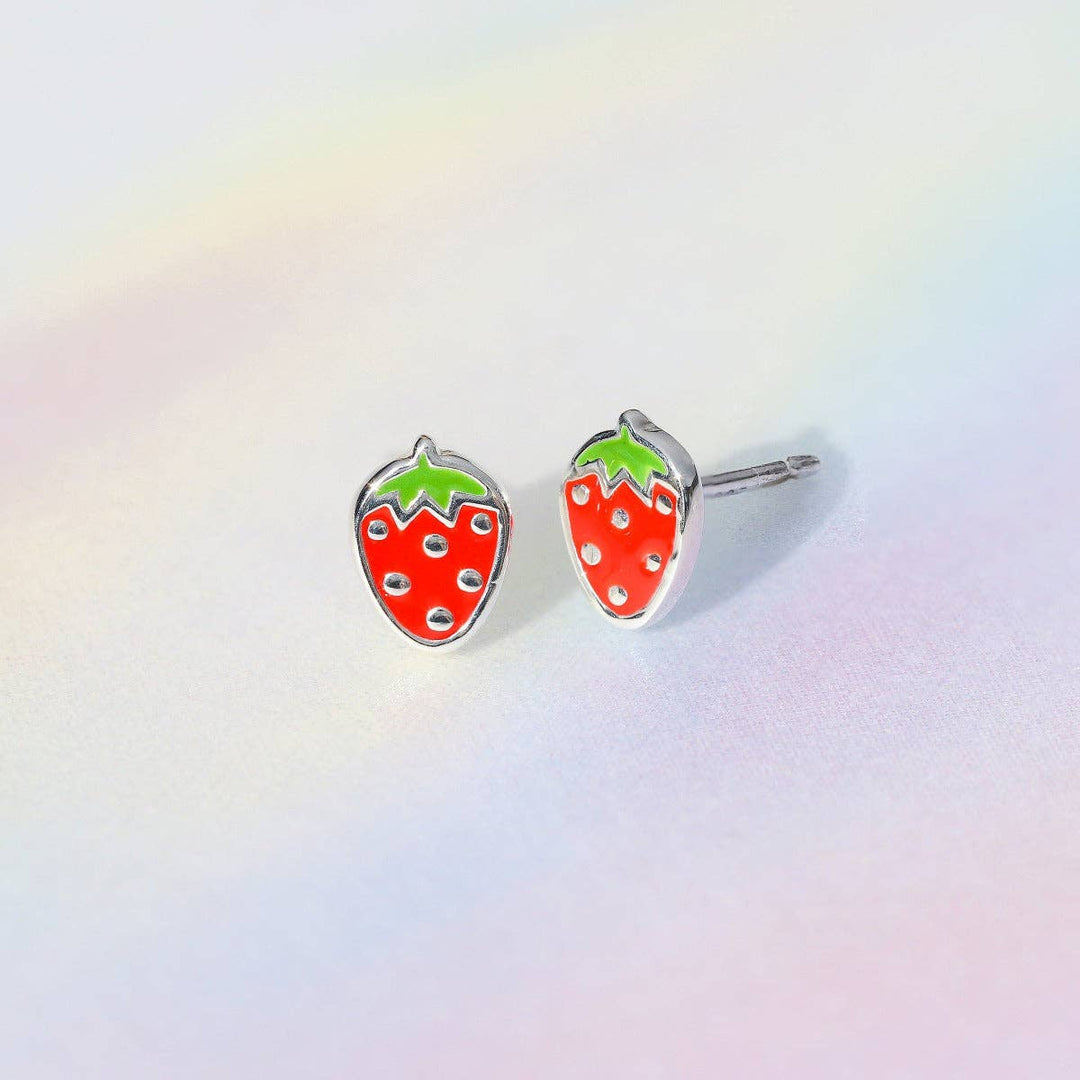 Strawberry Studs (EA 2326RD) - Pine & Moss
