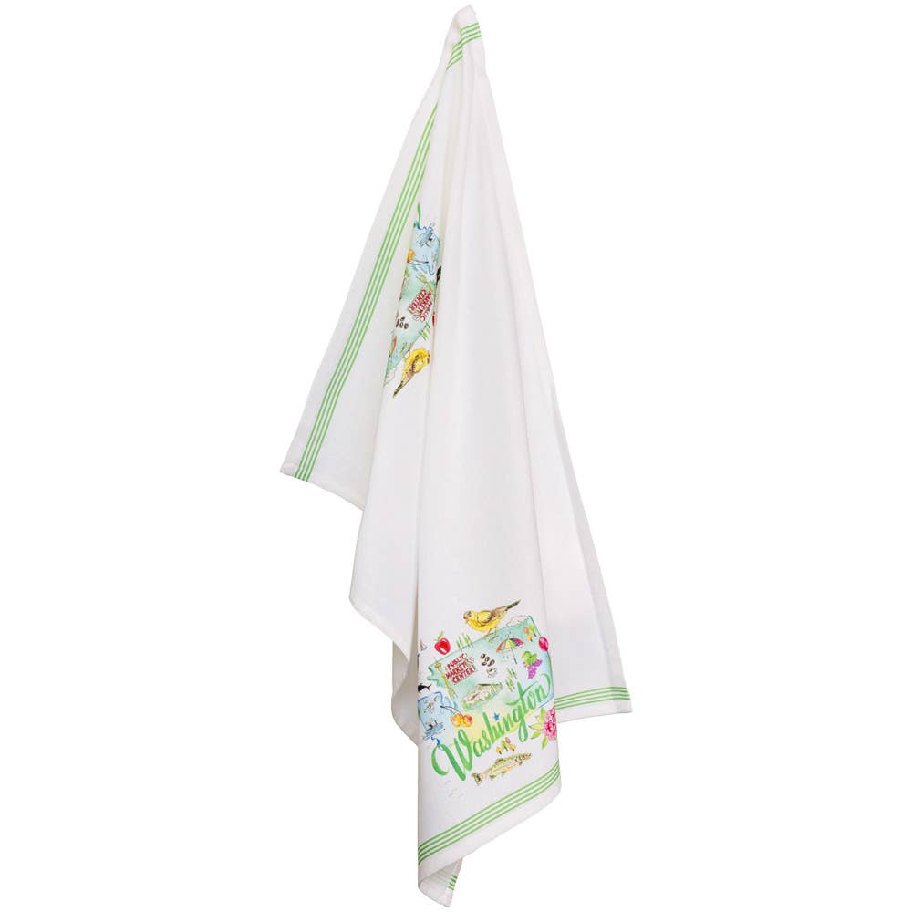 WA Washington State Collection 28" Cotton Tea Towels Set/2