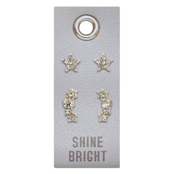 Silver Stud Earrings - Shine Bright