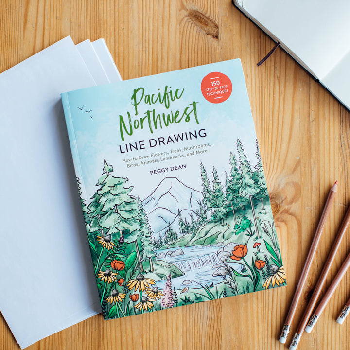 Pacific Northwest Line Drawing-How to Draw Book