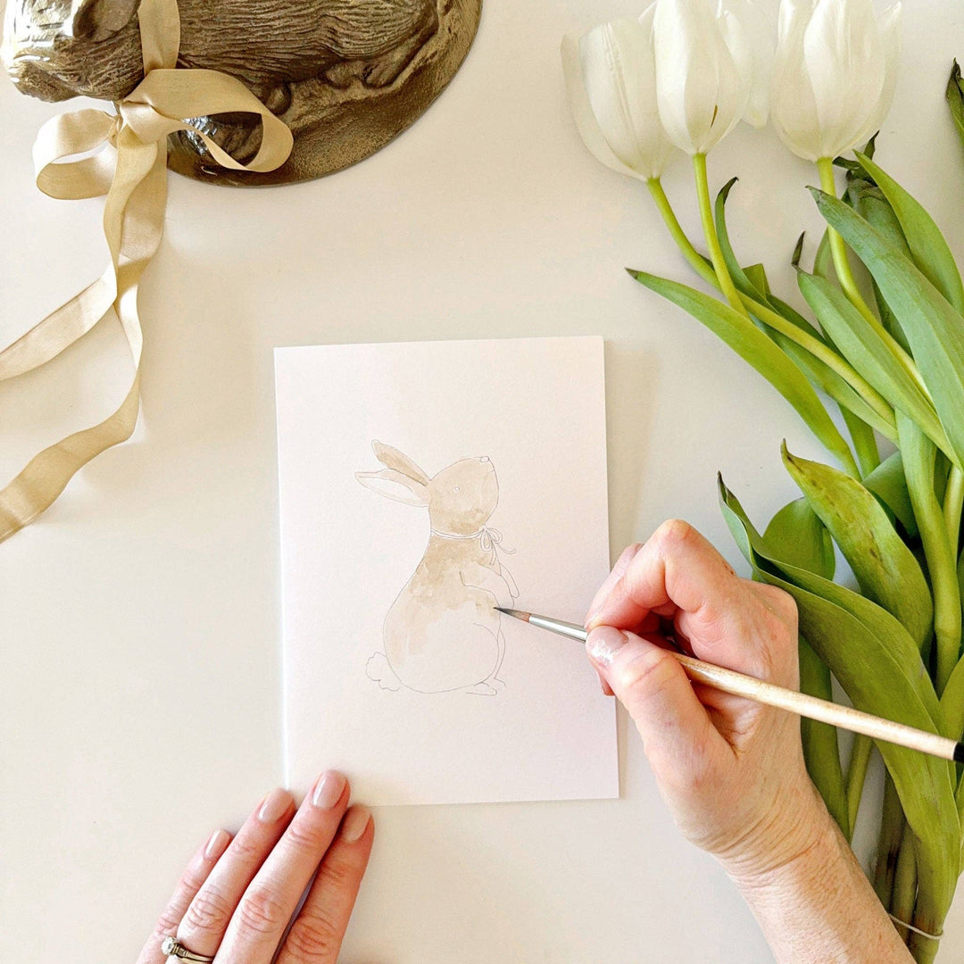 Emily Lex- Easter Paintable Watercolor Notecard Set - Pine &amp; Moss
