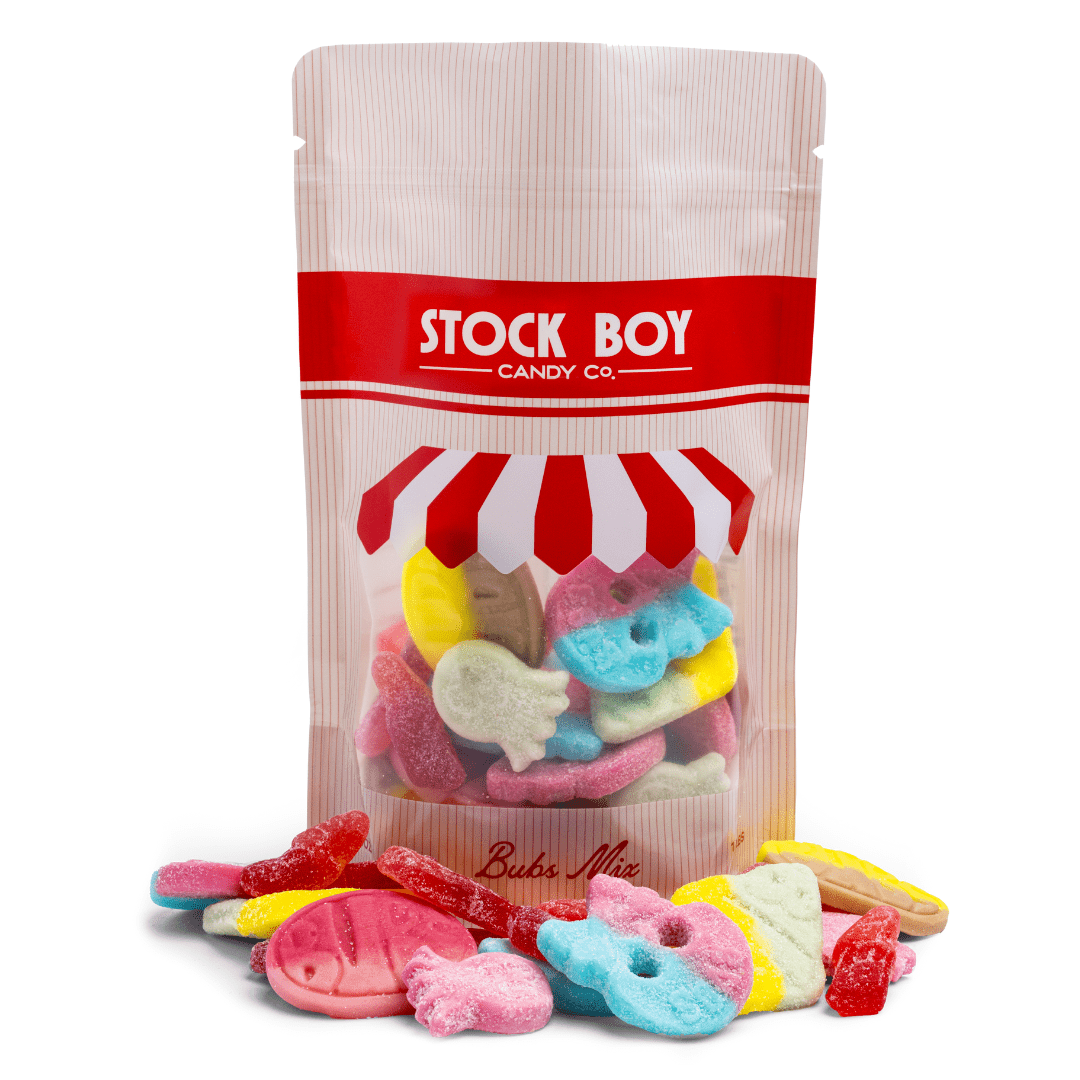 Stock Boy Candy Co. Swedish Gummy Bubs Stock Boy Mix: 1/2 Pound
