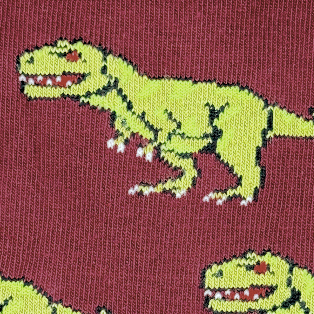 Men's Dino Face & Side Socks