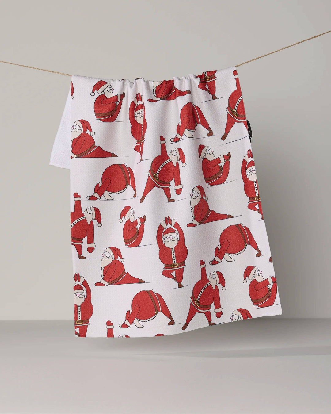 Geometry Stretchy Santy Tea Towel