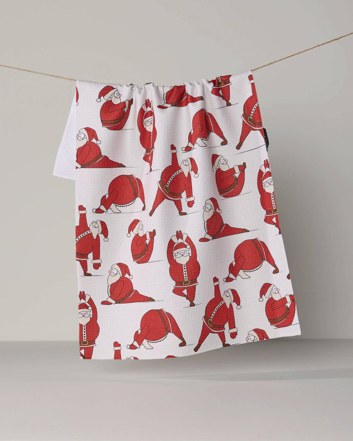Geometry Stretchy Santy Tea Towel