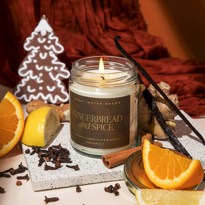 Gingerbread and Spice Soy Candle - Pine & Moss