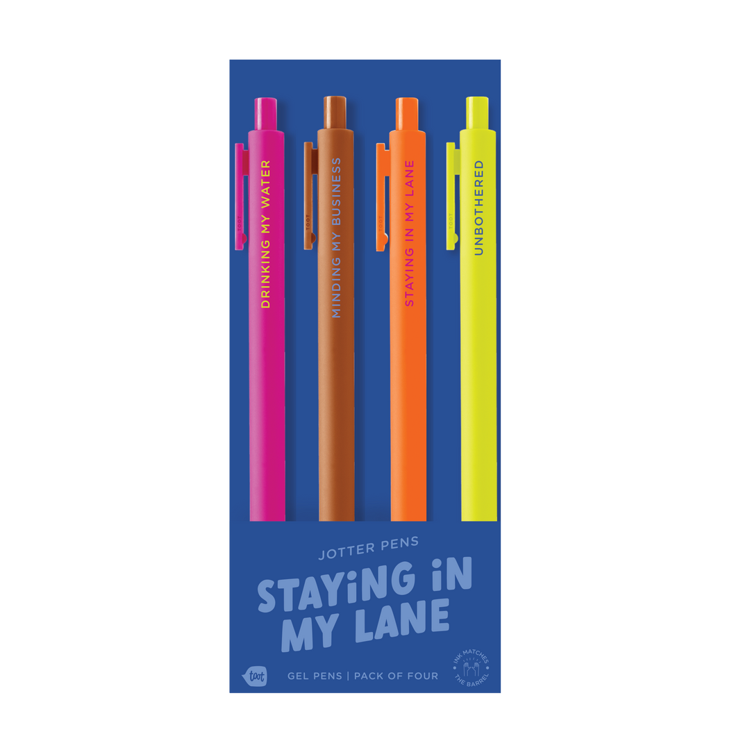 Jotter Set 4 Pack - Staying In My Lane