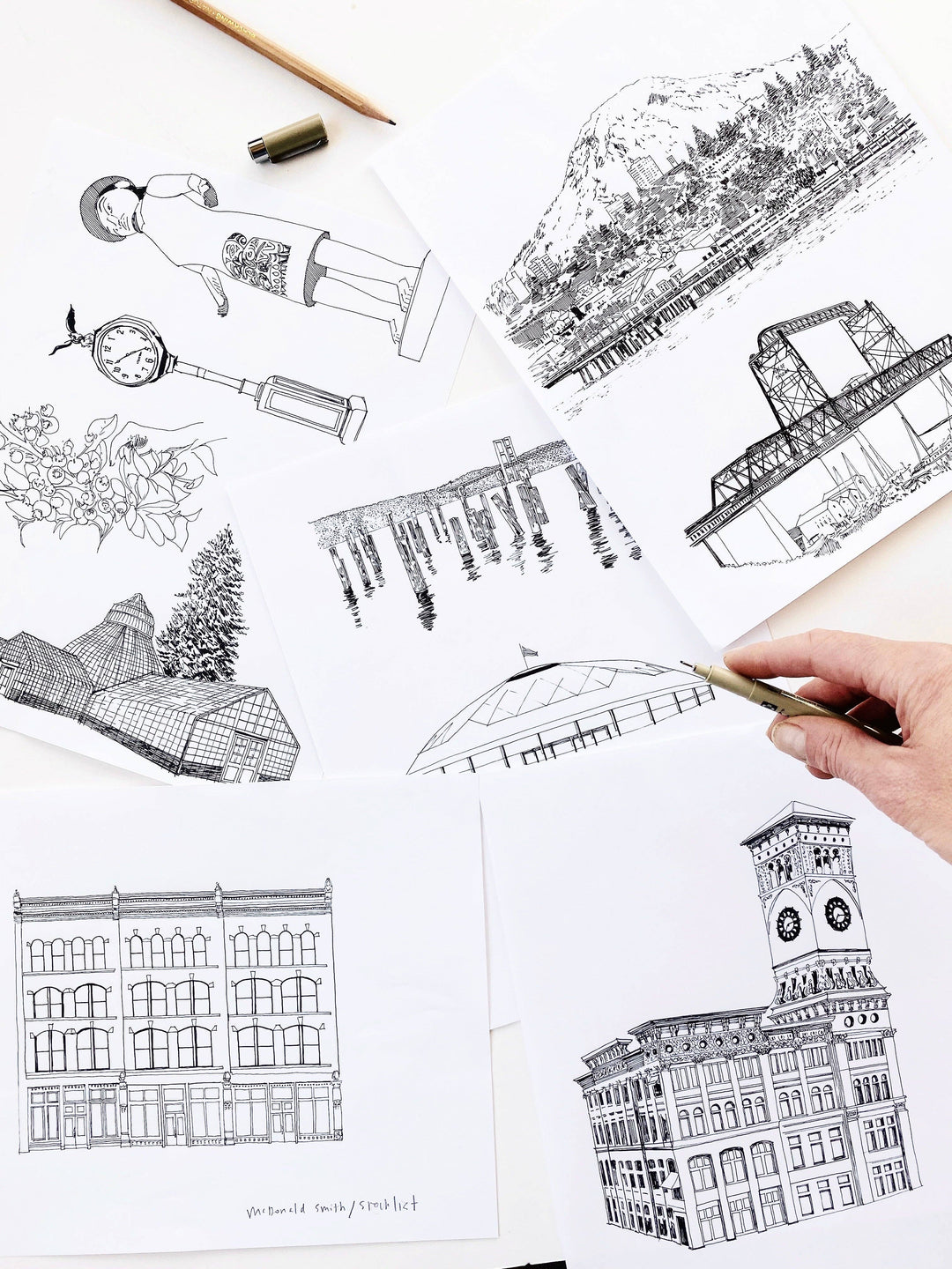 TACOMA Washington "Just Charms": PRINT