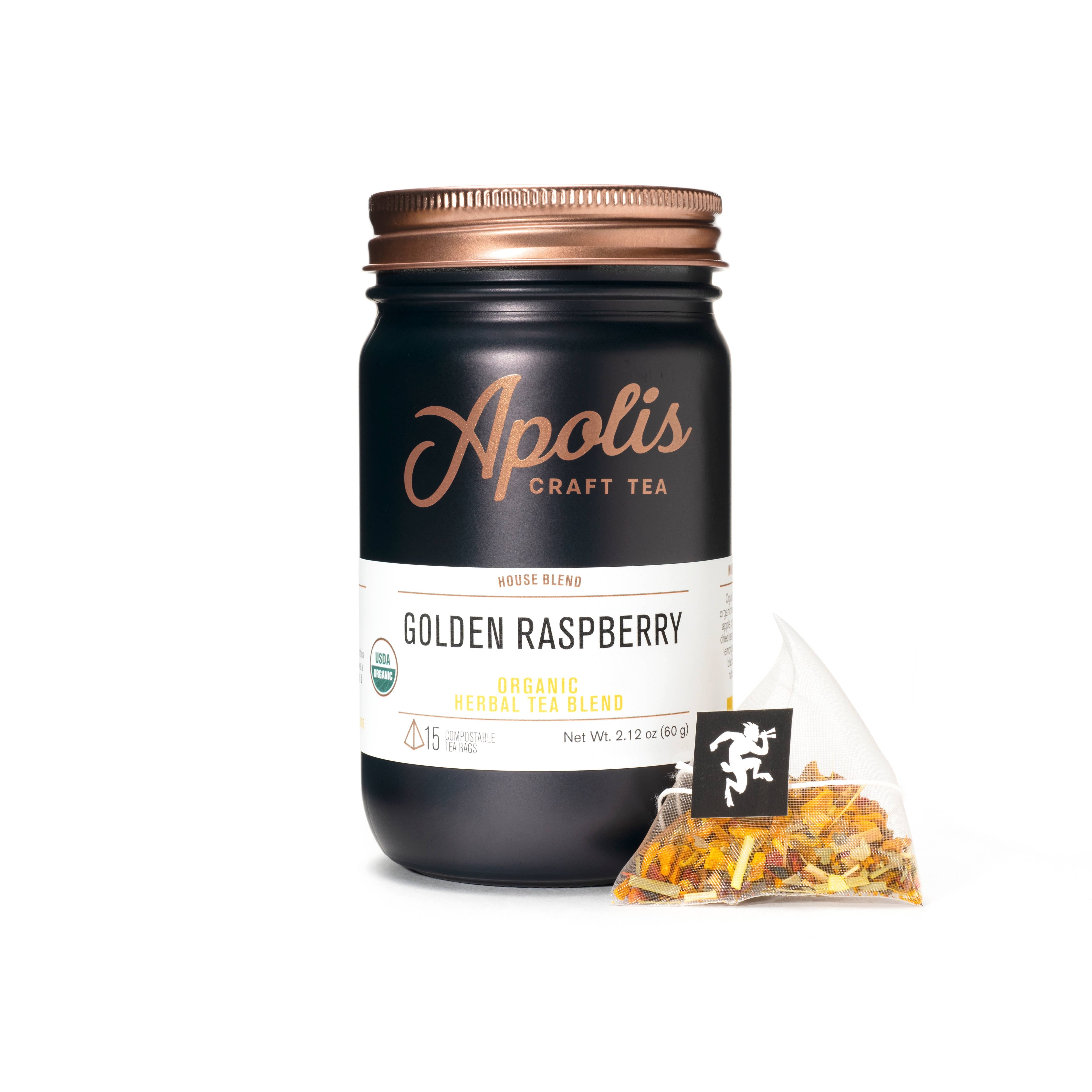 Apolis Tea- Organic Golden Raspberry - Tea Bags – Pine & Moss