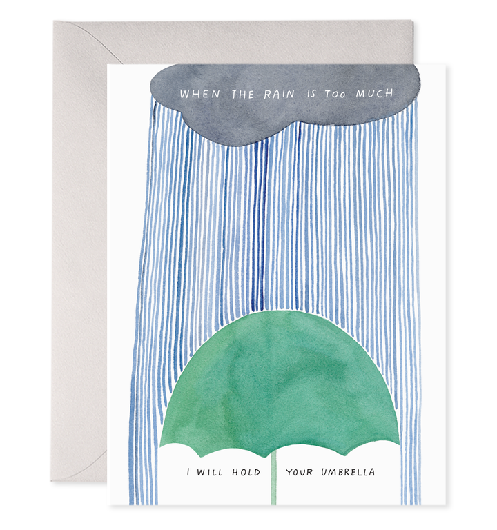 Hold Your Umbrella | Condolence Greeting Card