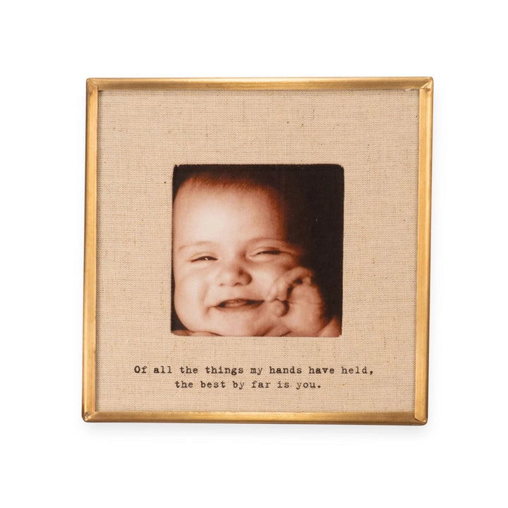 Of All the Things Brass Linen Frame