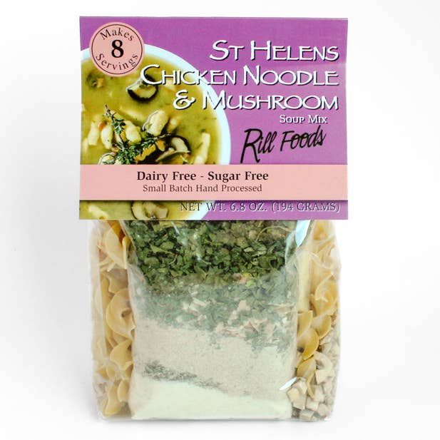 Large St Helens Chicken Noodle & Mushroom Soup Mix - Pine & Moss