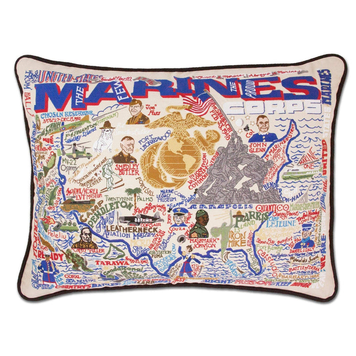 Marines Embroidered Pillow