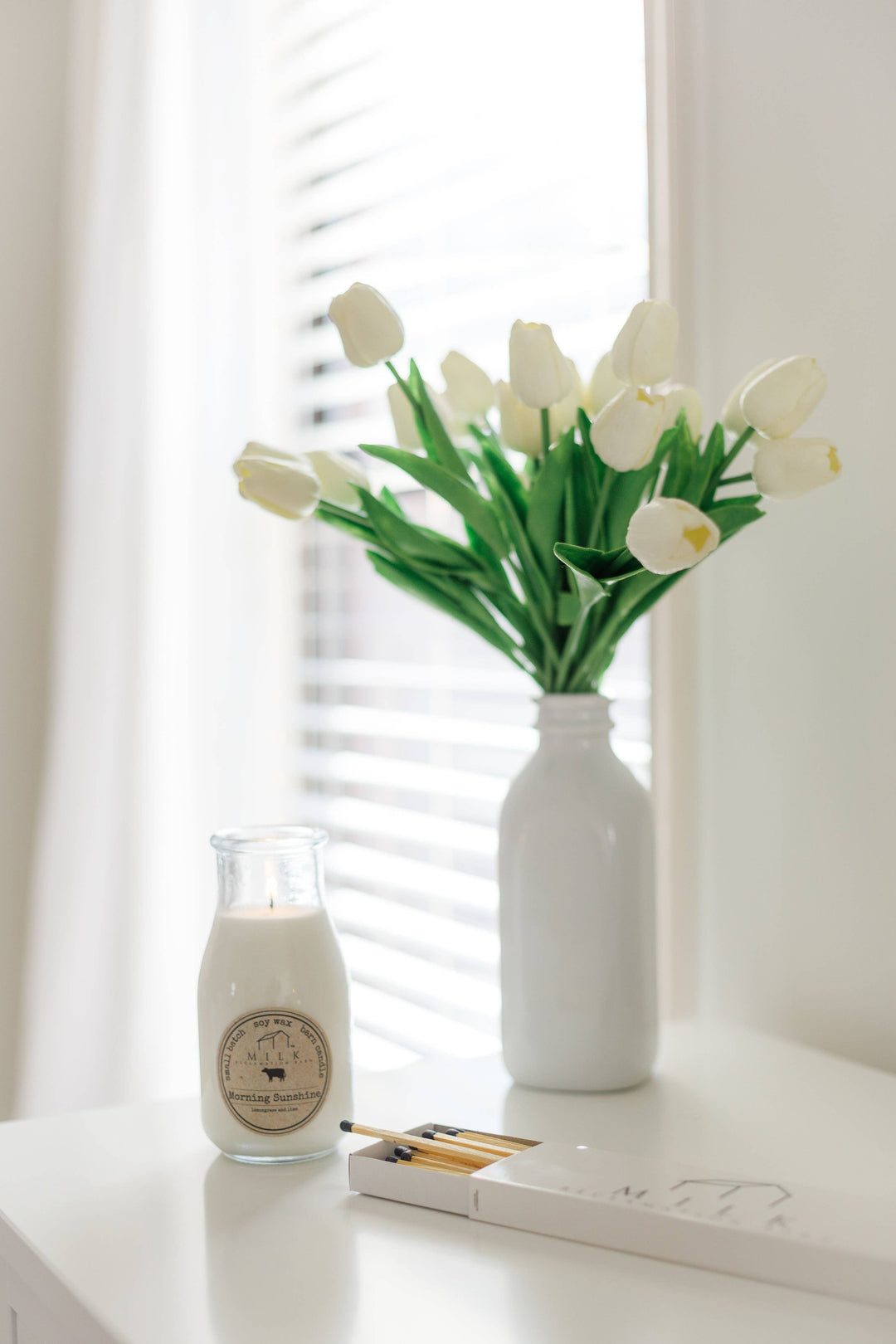 Milk Bottle Candle 13 oz: Brown Sugar & Fig