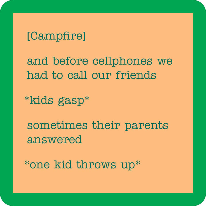 Drinks on Me Coaster:Campfire