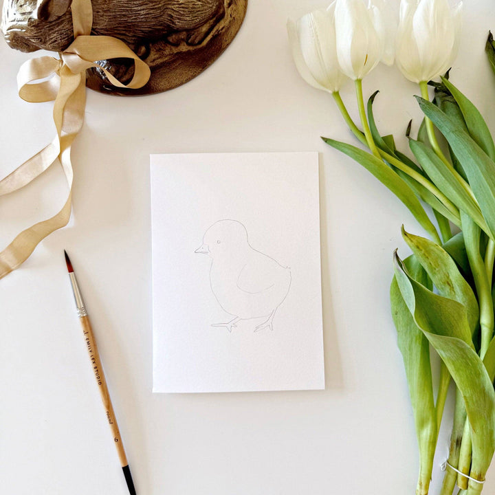 Emily Lex- Easter Paintable Watercolor Notecard Set - Pine &amp; Moss