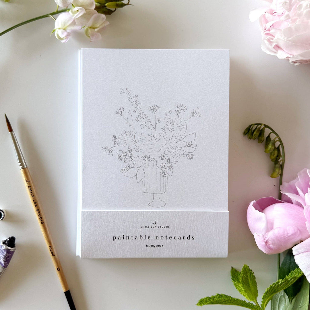 Emily Lex Studios: Bouquets paintable notecards