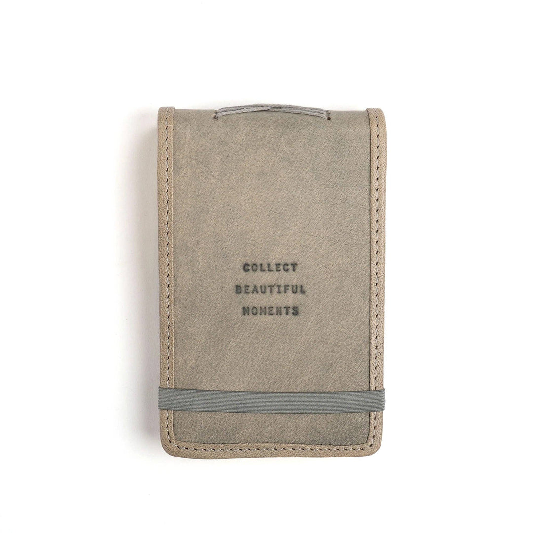 Mini Collect Beautiful Moments Leather Journal - Stone
