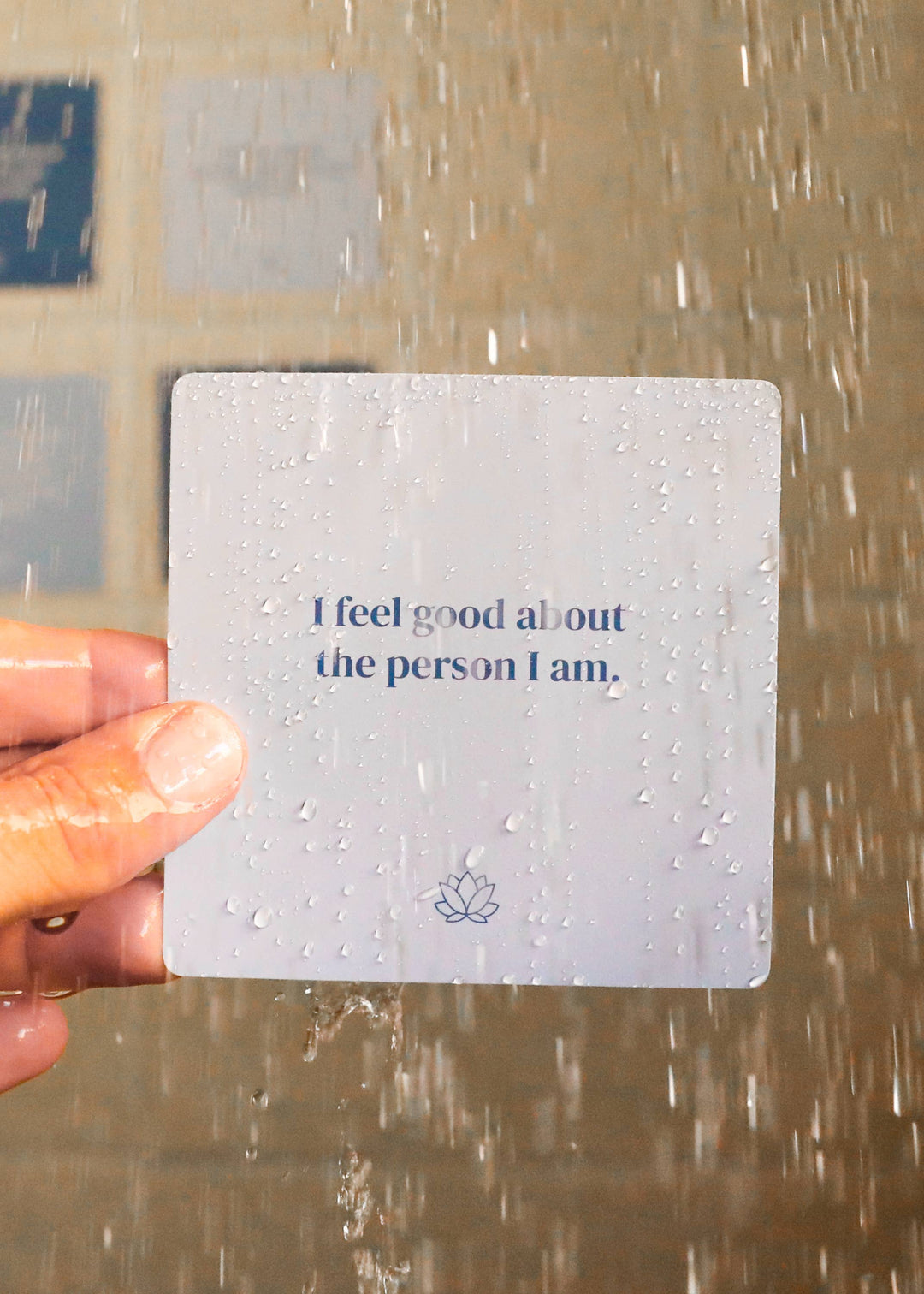 Shower Affirmation™ Display Cards - Sobriety - Pine & Moss