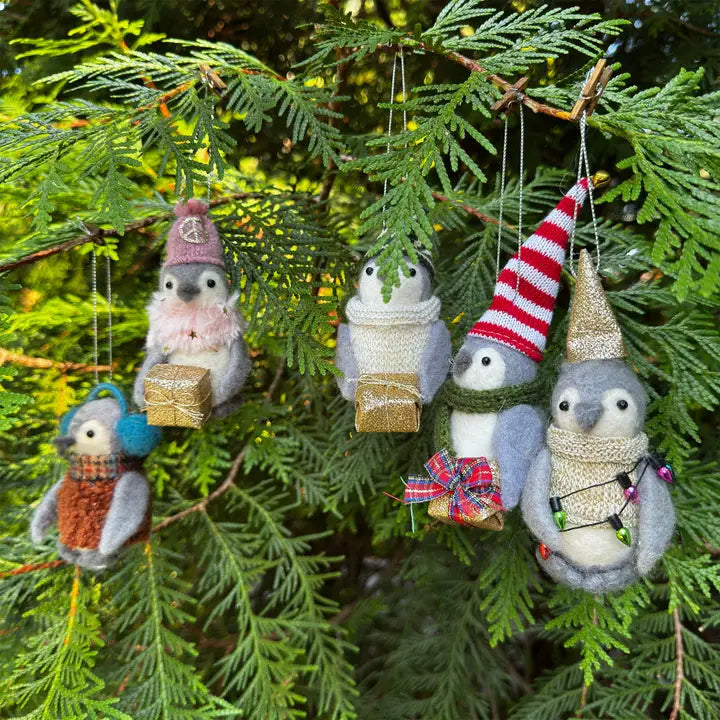 Felt Penguin Ornaments