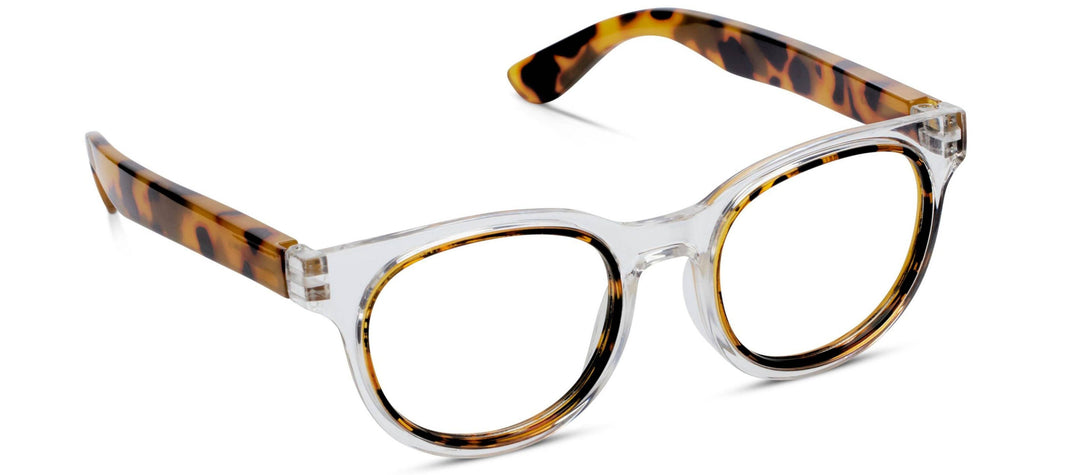 Peepers Olympia (Blue Light): Clear/Tokyo Tortoise / Reading - Pine & Moss