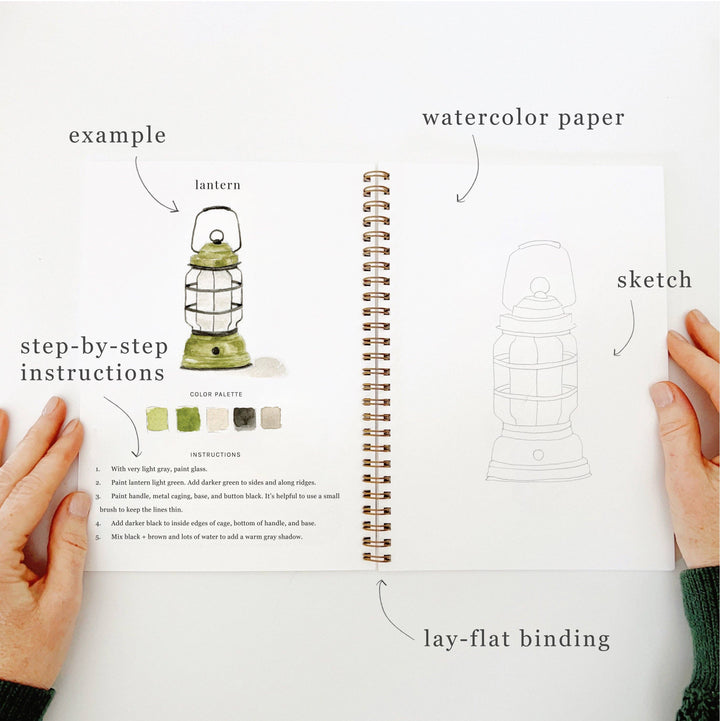 Emily Lex Studios: Camping Watercolor Workbook