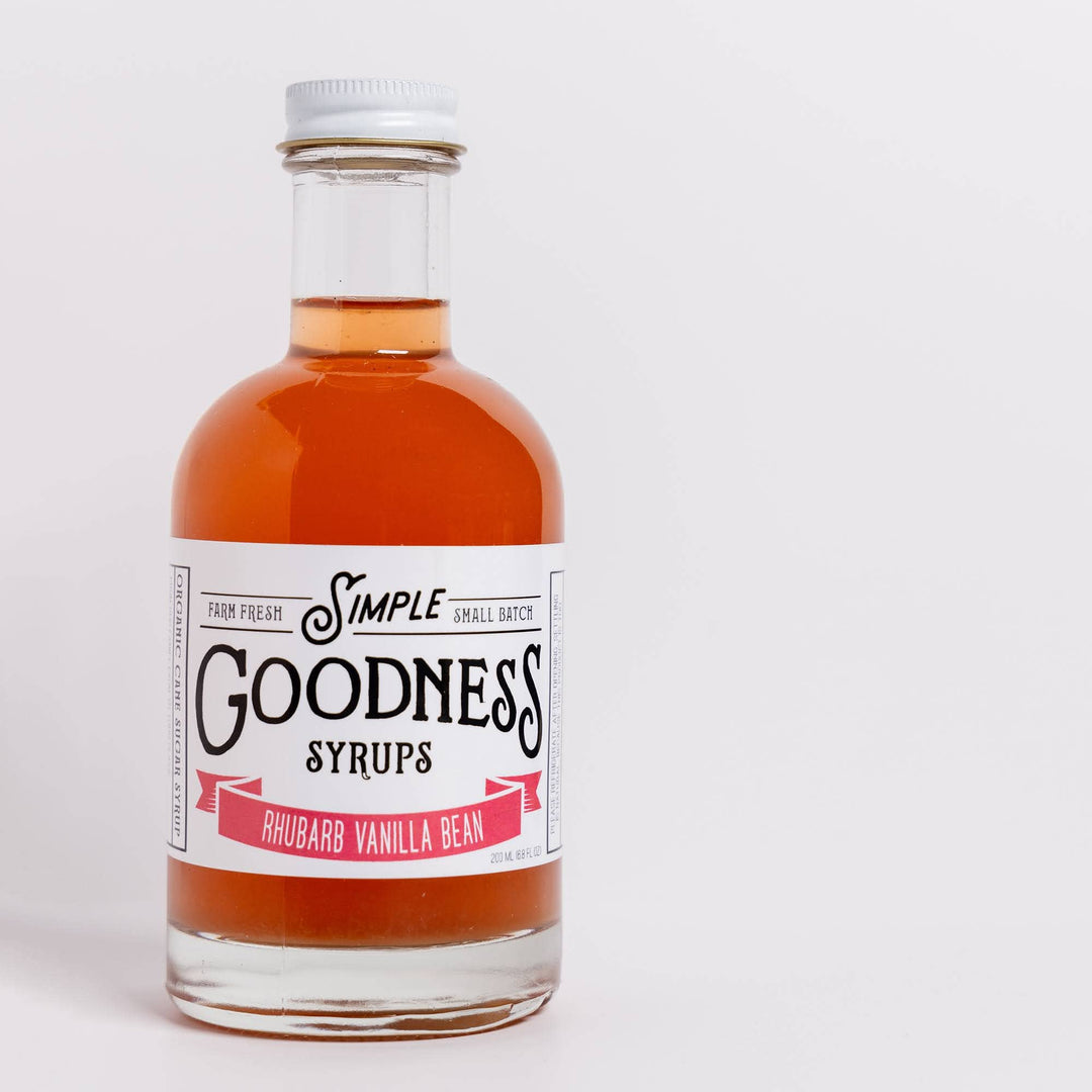 Simple Goodness Syrups: Rhubarb Vanilla Bean