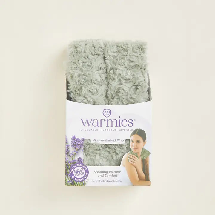 Curly Sage Green Warmies Neck Wrap