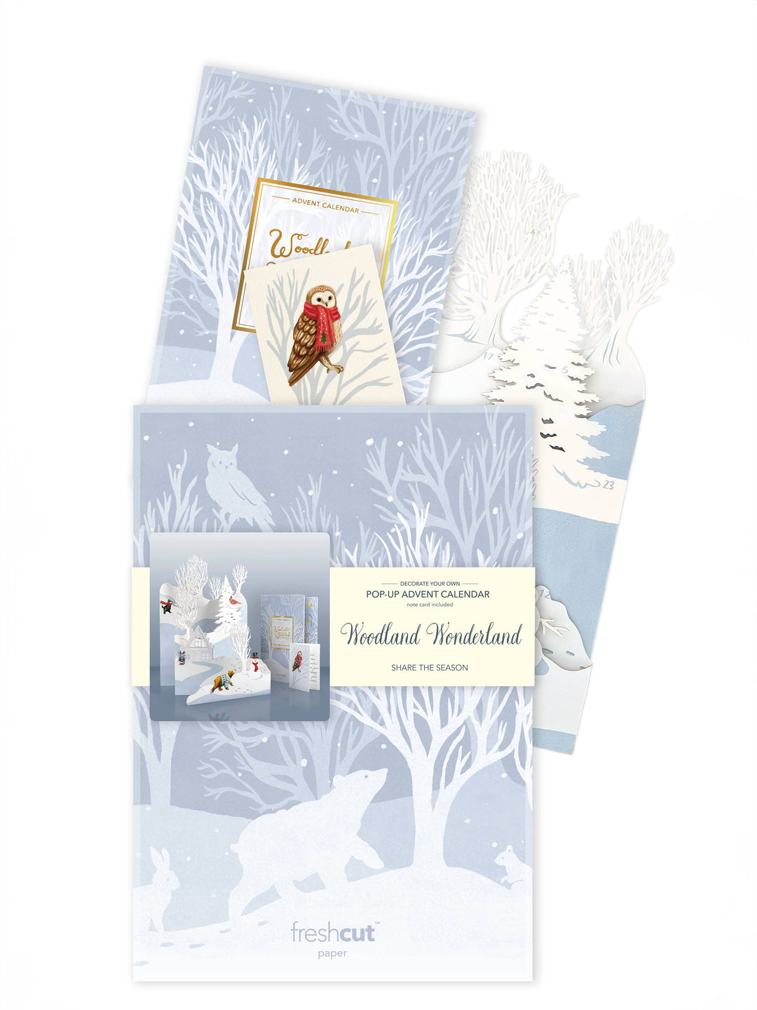 Woodland Wonderland Pop-up Advent Calendar - Pine & Moss