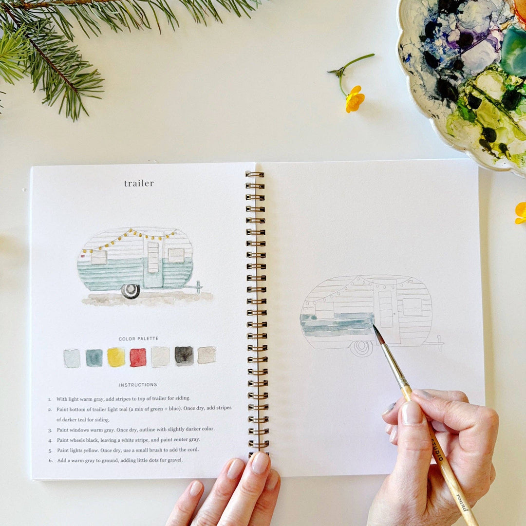 Emily Lex Studios: Camping Watercolor Workbook
