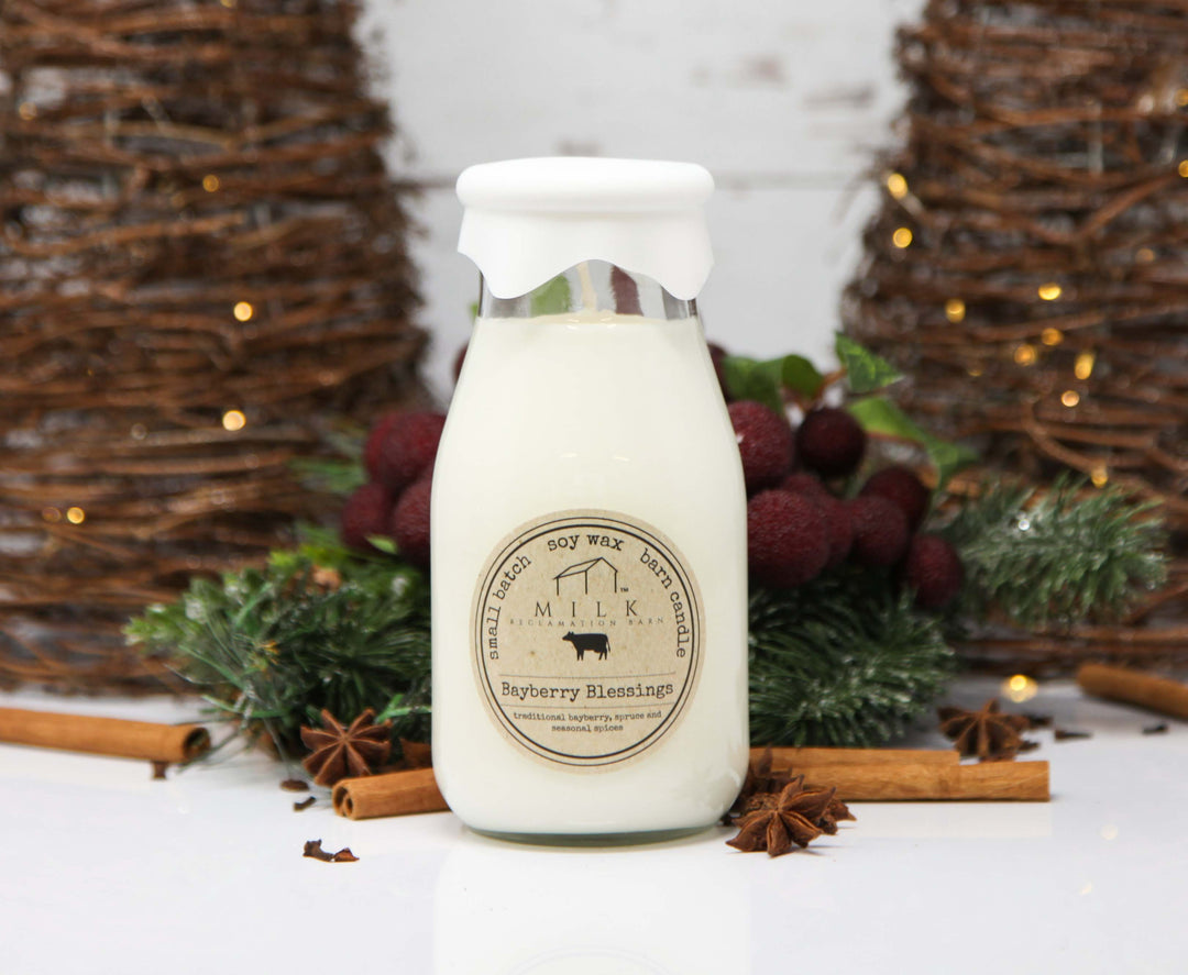 Milk Bottle Candle 13 oz: Brown Sugar & Fig