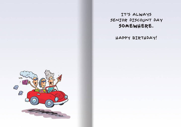 Senior Discount Birthday Card