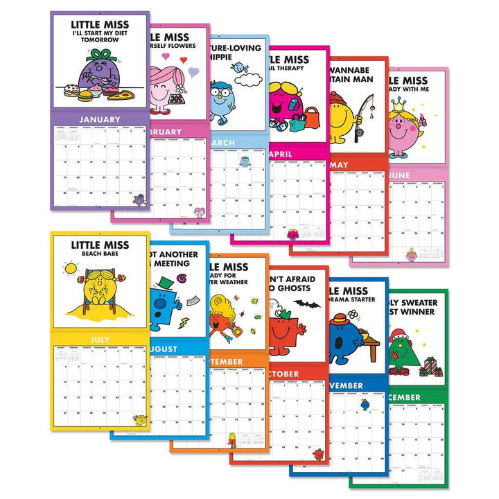 2025 Mr. Men Little Miss 12" x 12" Calendar