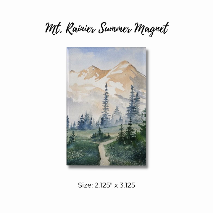 Mt. Rainier Summer Magnet