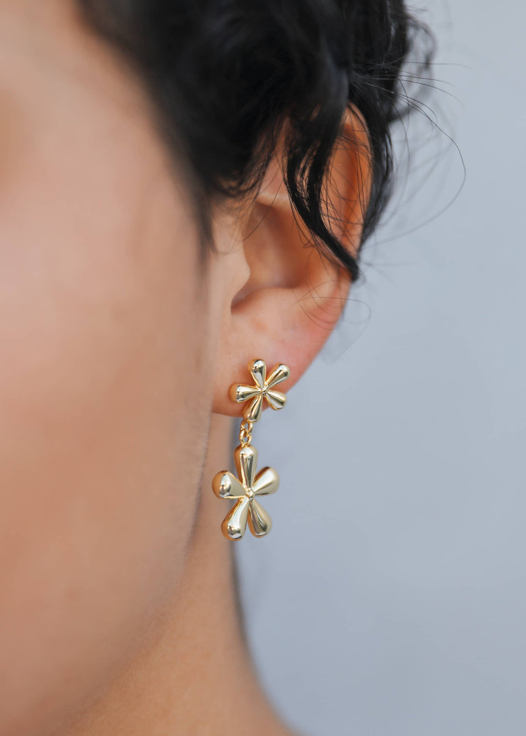 JaxKelly Double Daisy - Earring - Pine & Moss