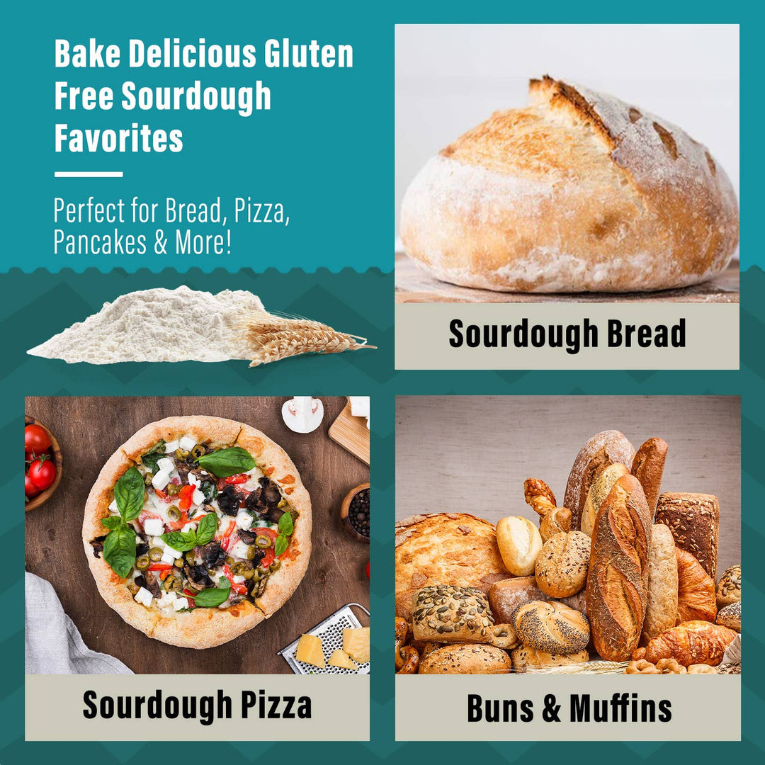 Organic, Non GMO GLUTEN FREE Sourdough Starter - Pine & Moss