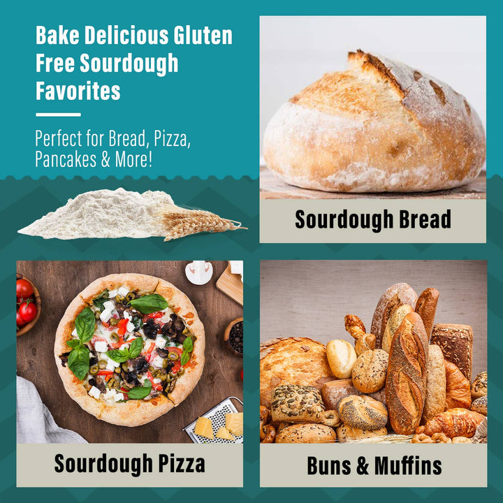 Organic, Non GMO GLUTEN FREE Sourdough Starter - Pine & Moss