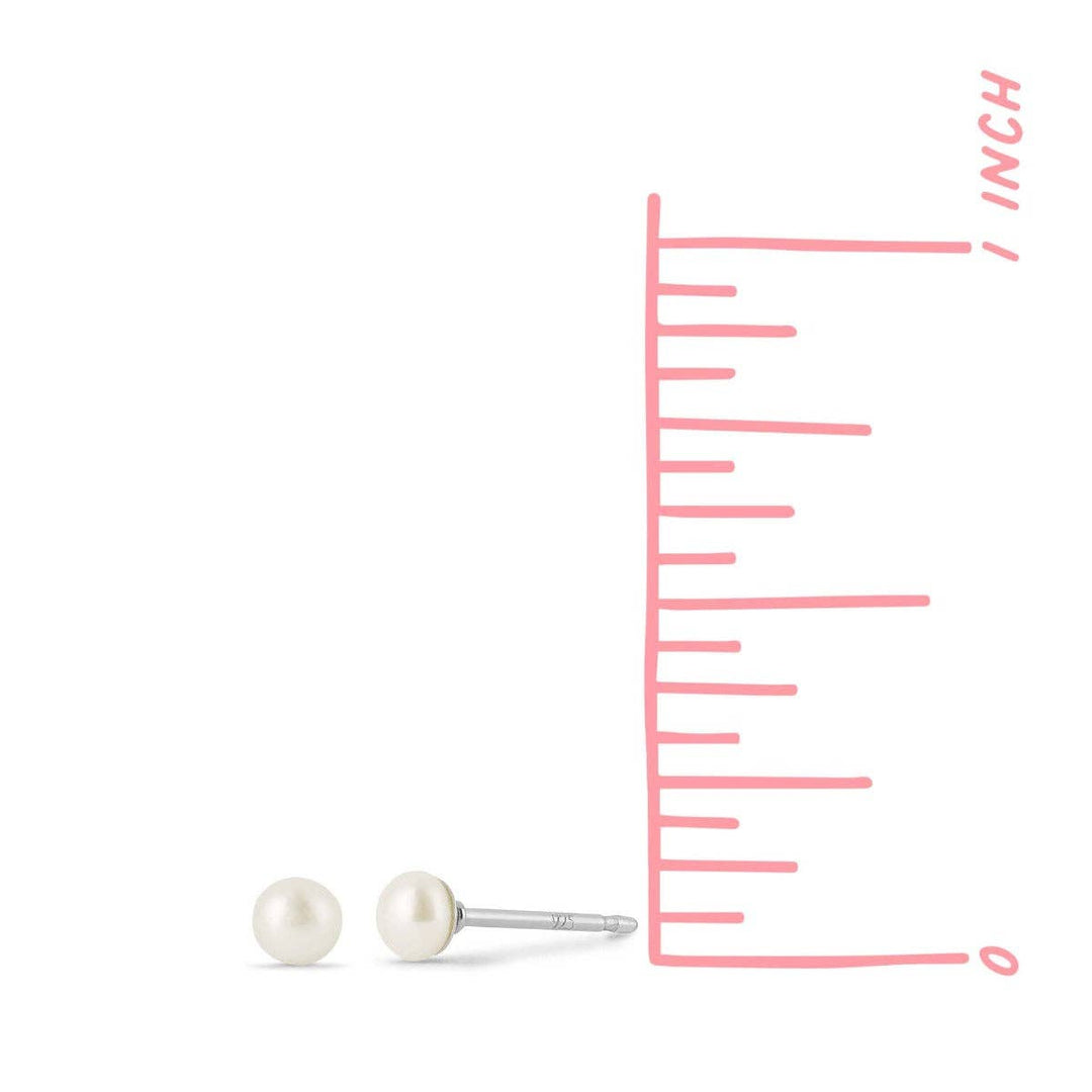Pearl Studs (EA 1260): Pink Pearl - Pine & Moss