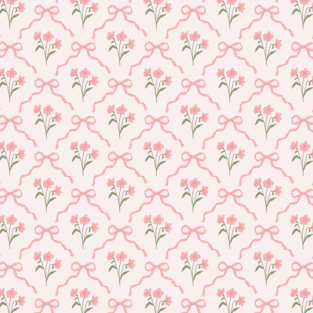 Beau Bottles Pink Bows and Blossoms - Champagne Collection - Pine &amp; Moss