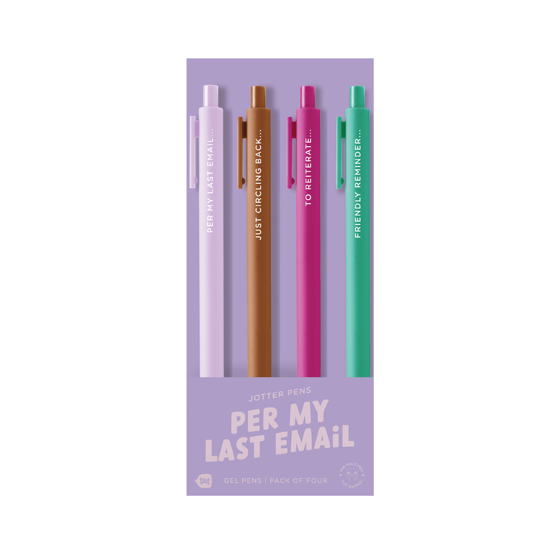 Jotter Set 4 Pack- Per My Last Email