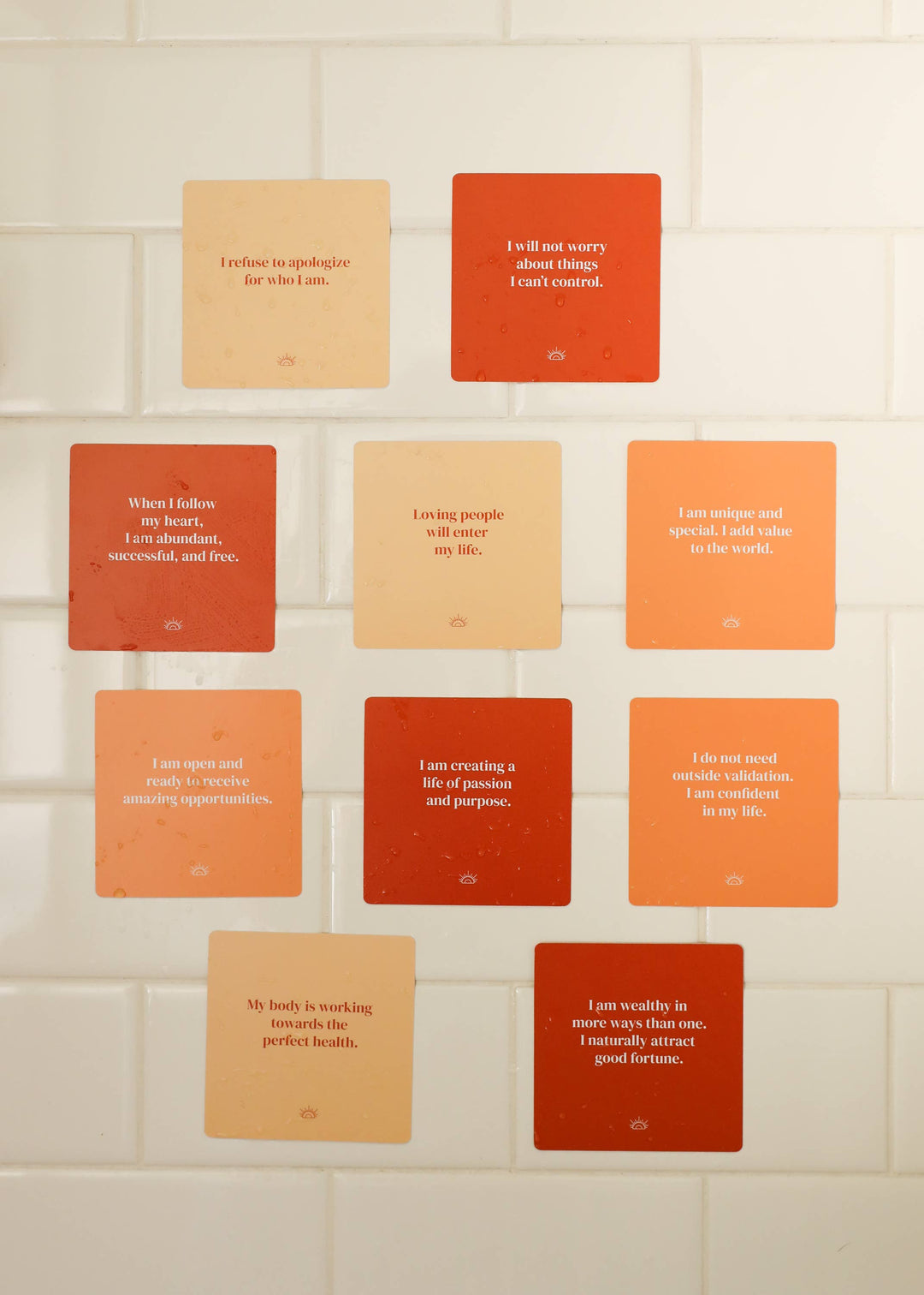 Shower Affirmation™ Display Cards - Positivity - Pine & Moss