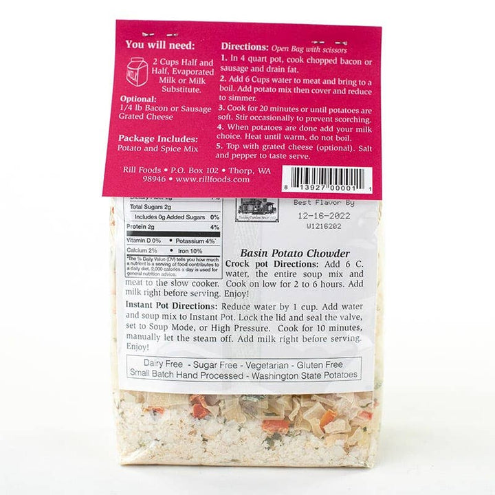 Large Basin Potato Soup Mix