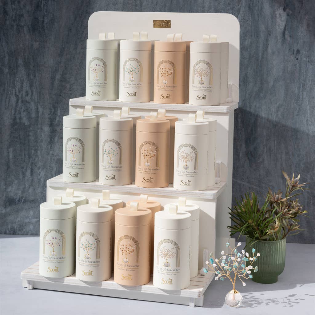 Suncatcher Tree of Life - Turquoise/Tranquility/Gold - Pine & Moss