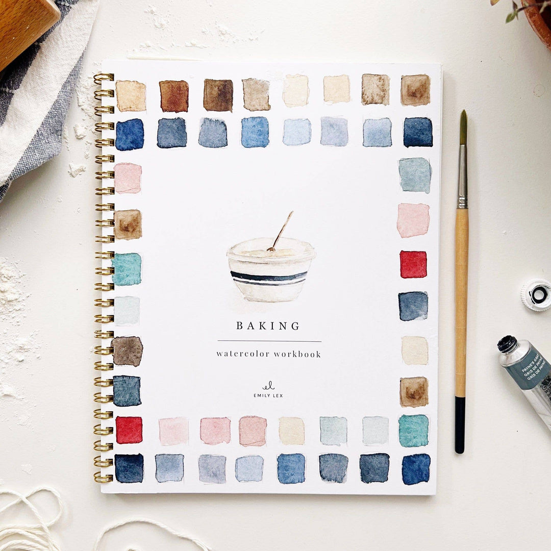 Baking watercolor workbook - Pine & Moss