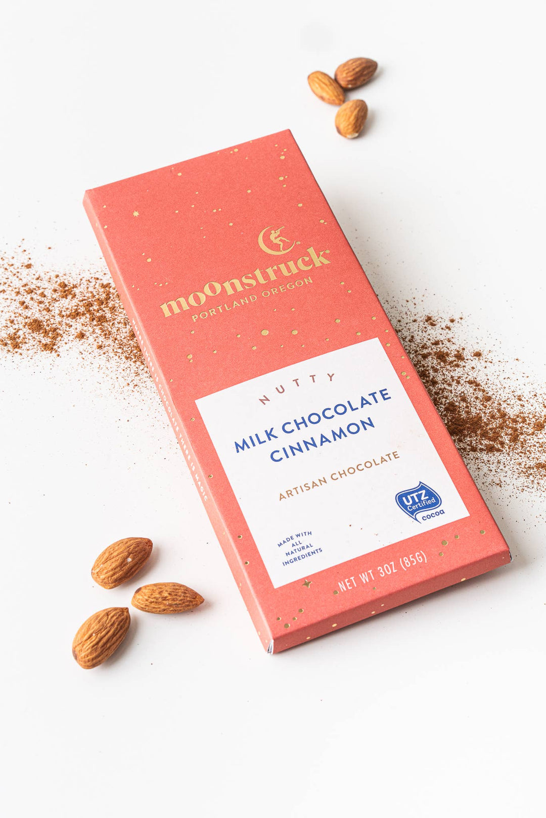 Moonstruck- Nutty Milk Chocolate Cinnamon Bar