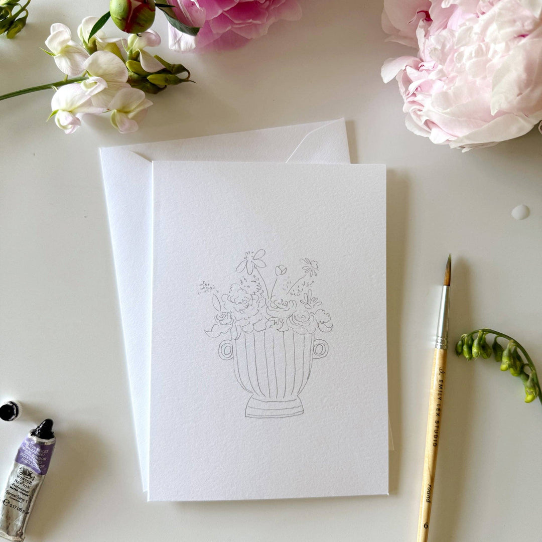Emily Lex Studios: Bouquets paintable notecards