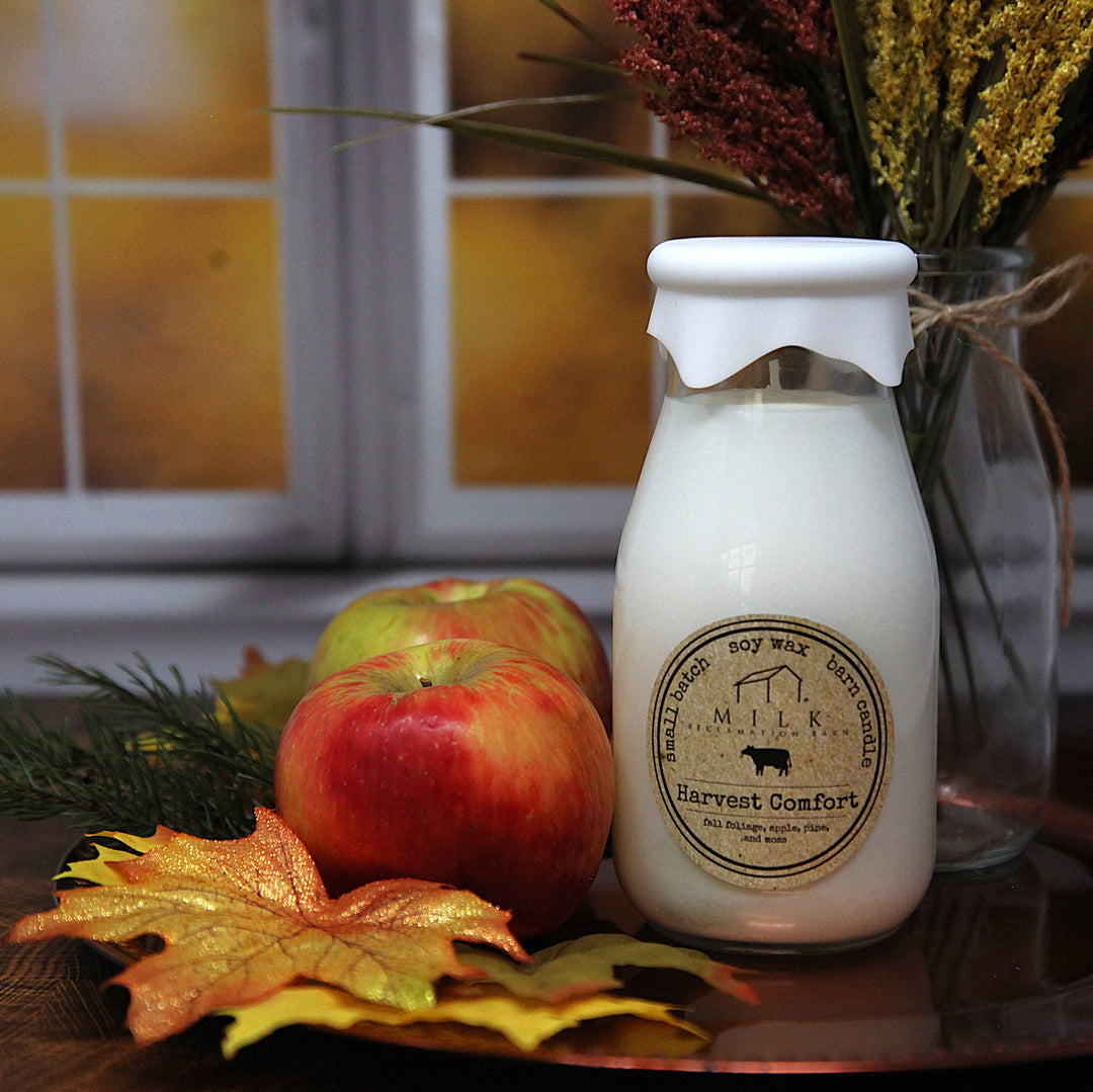 Milk Bottle Candle Harvest Comfort Candle