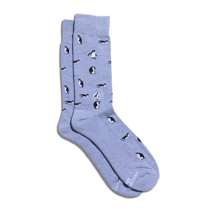 Conscious Step:Socks that Protect Penguins (Blue Penguins): Small