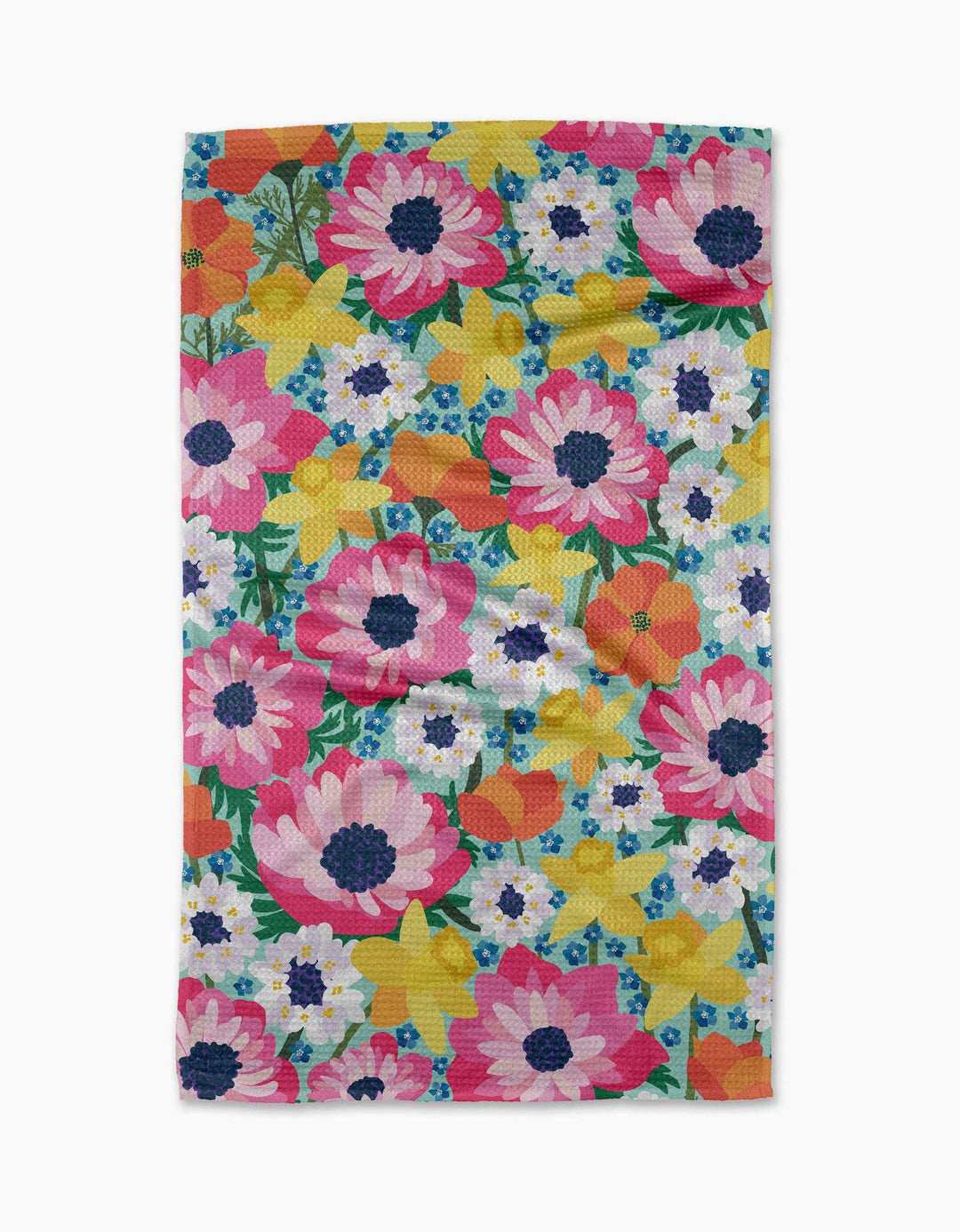 Geometry: Spring Meadow Tea Towel - Pine & Moss